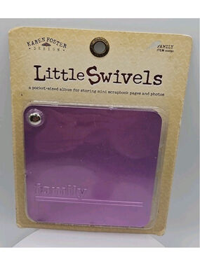 Vintage 2005 Karen Foster Design Little Swivels Pocket Sized Scrapbook Album